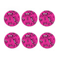 Pink Cassette Tape Pattern Print Coaster Set