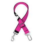 Pink Cassette Tape Pattern Print Dog Seat Belt