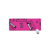 Pink Cassette Tape Pattern Print Extended Mouse Pad