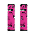 Pink Cassette Tape Pattern Print Handle Covers