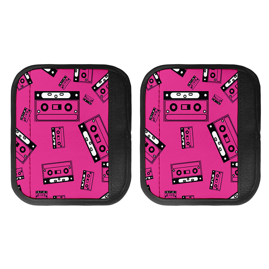 Pink Cassette Tape Pattern Print Handle Covers