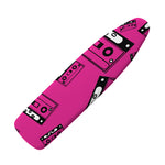 Pink Cassette Tape Pattern Print Ironing Board Cover