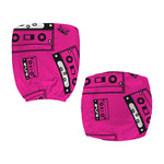 Pink Cassette Tape Pattern Print Office Chair Cover