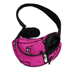 Pink Cassette Tape Pattern Print Pet Sling Carrier