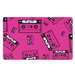 Pink Cassette Tape Pattern Print Polyester Doormat
