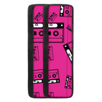 Pink Cassette Tape Pattern Print Refrigerator Handle Covers