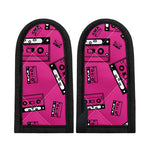 Pink Cassette Tape Pattern Print Skillet Handle Cover