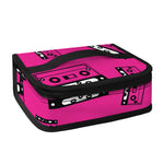 Pink Cassette Tape Pattern Print Small Lunch Bag