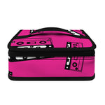Pink Cassette Tape Pattern Print Small Lunch Bag