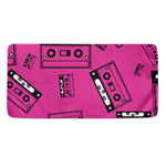 Pink Cassette Tape Pattern Print Towel