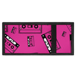 Pink Cassette Tape Pattern Print Trifold Wallet