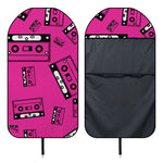 Pink Cassette Tape Pattern Print Waterproof Car Seat Cover