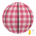 Pink Check Pattern Print Basketball