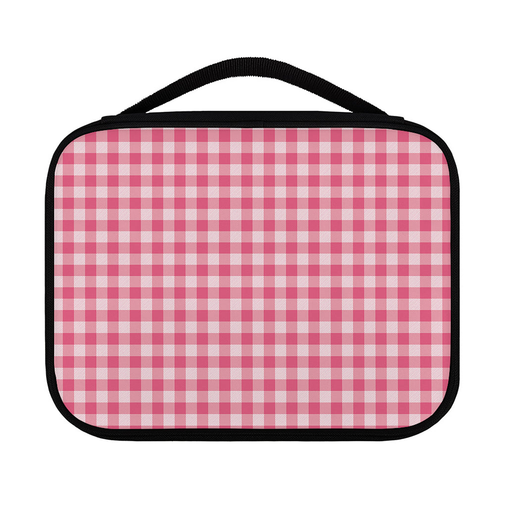 Pink Check Pattern Print Classic Bible Case