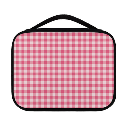 Pink Check Pattern Print Classic Bible Case