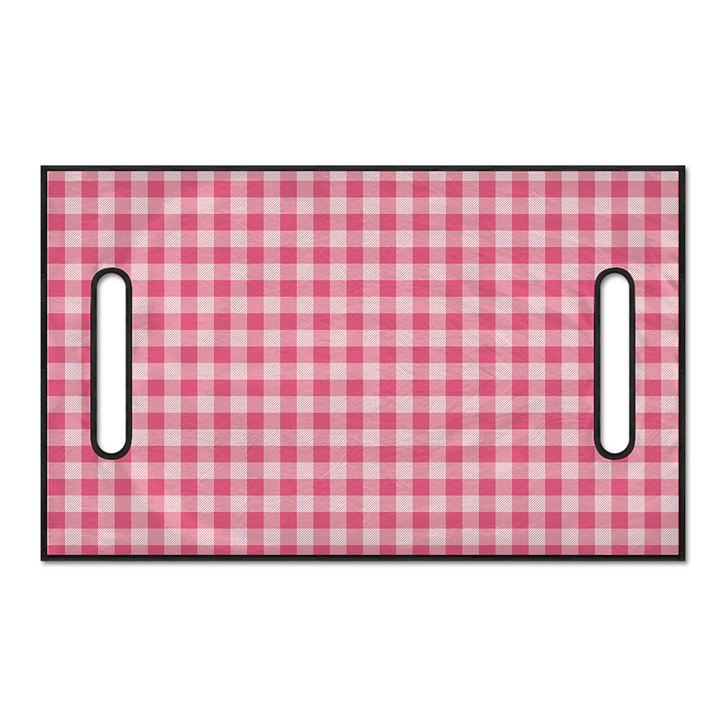 Pink Check Pattern Print Golf Cart Seat Cover