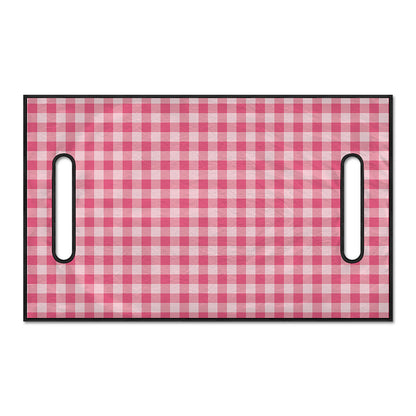 Pink Check Pattern Print Golf Cart Seat Cover