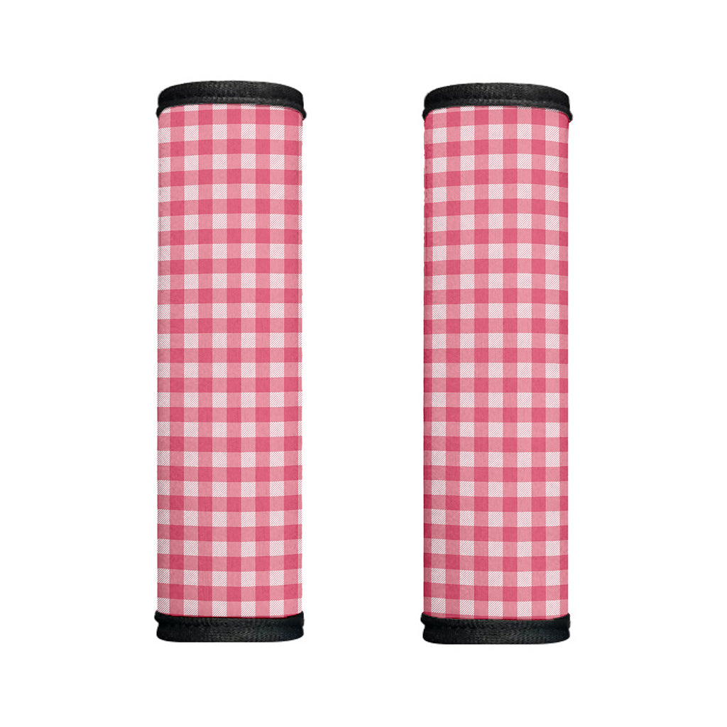 Pink Check Pattern Print Handle Covers
