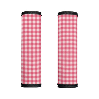 Pink Check Pattern Print Handle Covers