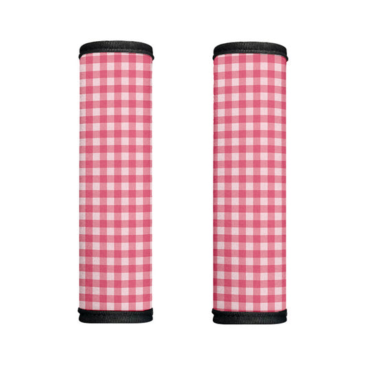 Pink Check Pattern Print Handle Covers