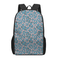Pink Cherry Blossom Pattern Print 17 Inch Backpack