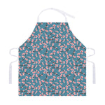 Pink Cherry Blossom Pattern Print Adjustable Apron
