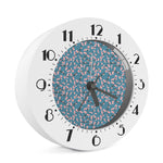 Pink Cherry Blossom Pattern Print Alarm Clock
