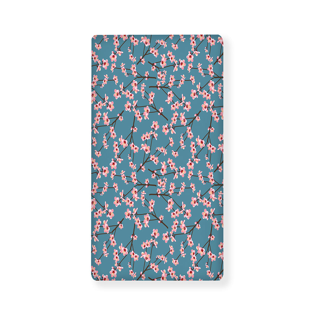 Pink Cherry Blossom Pattern Print Baby Crib Sheet
