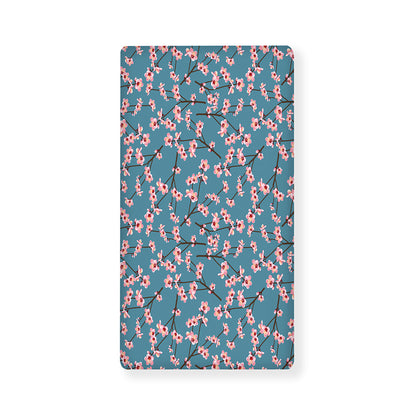 Pink Cherry Blossom Pattern Print Baby Crib Sheet