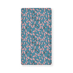 Pink Cherry Blossom Pattern Print Baby Crib Sheet