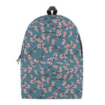 Pink Cherry Blossom Pattern Print Backpack