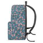 Pink Cherry Blossom Pattern Print Backpack