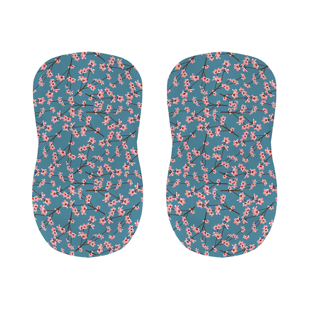 Pink Cherry Blossom Pattern Print Bar Stool Covers