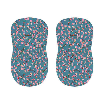 Pink Cherry Blossom Pattern Print Bar Stool Covers
