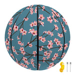Pink Cherry Blossom Pattern Print Basketball