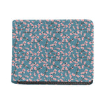 Pink Cherry Blossom Pattern Print Bifold Wallet