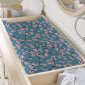 Pink Cherry Blossom Pattern Print Changing Pad Cover