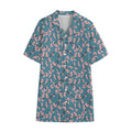 Pink Cherry Blossom Pattern Print Cotton Hawaiian Shirt
