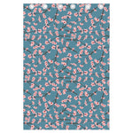 Pink Cherry Blossom Pattern Print Curtain