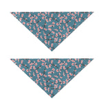 Pink Cherry Blossom Pattern Print Dog Bandana