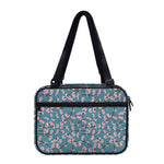 Pink Cherry Blossom Pattern Print Double Strap Bible Bag