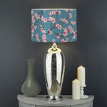 Pink Cherry Blossom Pattern Print Drum Lamp Shade