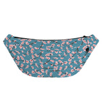 Pink Cherry Blossom Pattern Print Fanny Pack