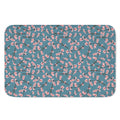 Pink Cherry Blossom Pattern Print Indoor Door Mat