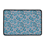Pink Cherry Blossom Pattern Print Kitchen Mat
