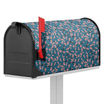 Pink Cherry Blossom Pattern Print Mailbox Cover