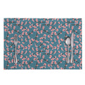Pink Cherry Blossom Pattern Print Placemat
