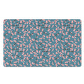 Pink Cherry Blossom Pattern Print Polyester Doormat