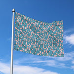 Pink Cherry Blossom Pattern Print Polyester Flag