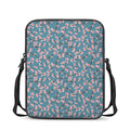 Pink Cherry Blossom Pattern Print Rectangular Crossbody Bag